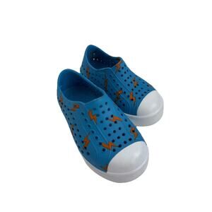 Lily & Dan Toddler Blue Lighting Bolt Water Shoes Slip On Toddler Size 5/6